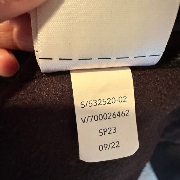 ATHLETA Triumph Hybrid Half Zip Sweatshirt Womens XL Black Athleisure Casual - Picture 15 of 15